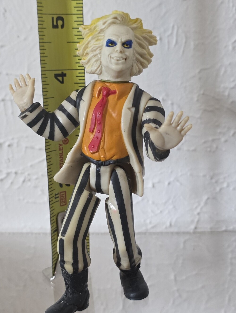 Custom 1989 Kenner Beetlejuice Figure Showtime Body Spinhead Face Swap Vintage